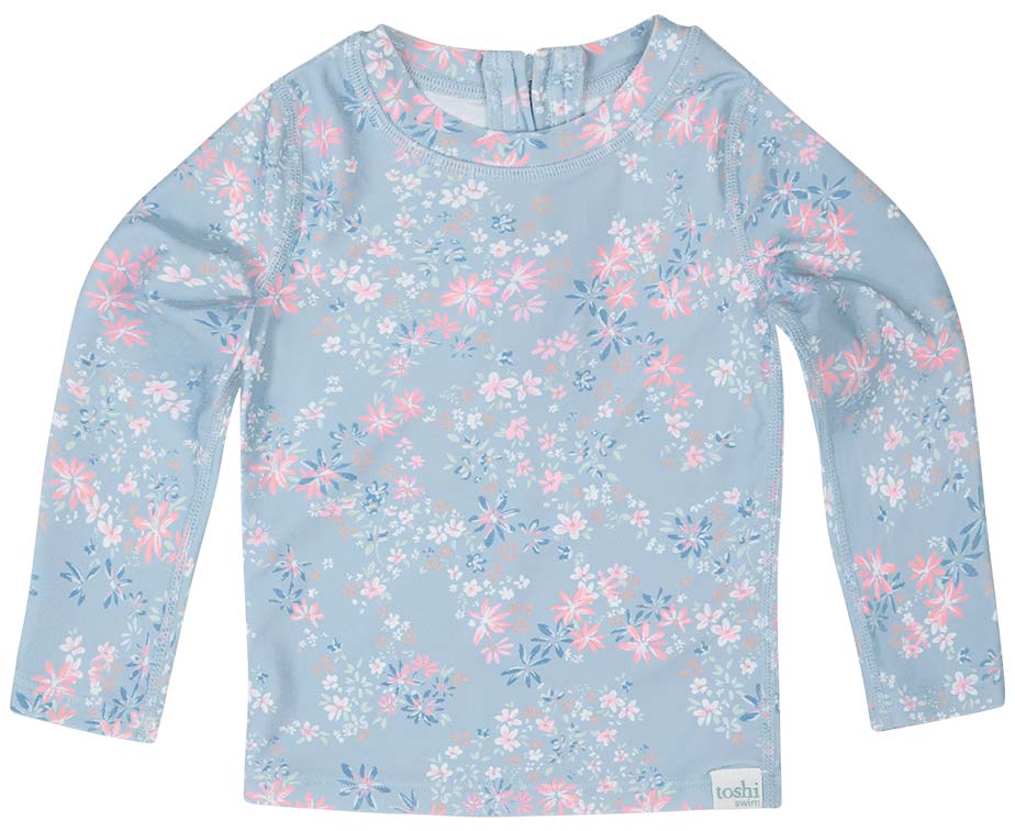 Toshi Swim Baby Rashie Long Sleeve Athena Dusk | Swimwear | Bon Bon Tresor
