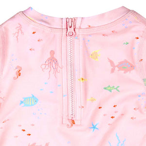 Toshi Swim Baby Rashie Long Sleeve Coral | Swimwear | Bon Bon Tresor