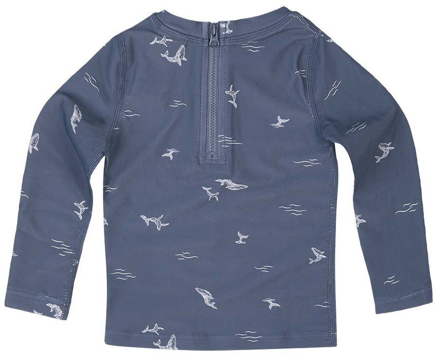 Toshi Swim Baby Rashie Long Sleeve Whales | Swimwear | Bon Bon Tresor