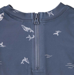 Toshi Swim Baby Rashie Long Sleeve Whales | Swimwear | Bon Bon Tresor