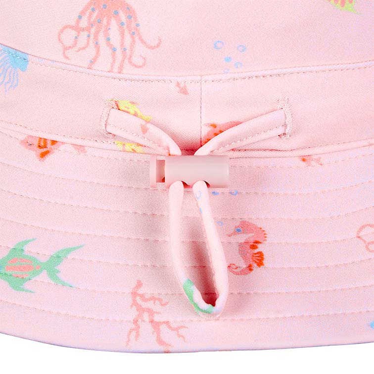 Toshi Swim Baby Sun Hat Classic Coral | Swimwear | Bon Bon Tresor