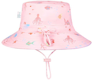 Toshi Swim Baby Sun Hat Classic Coral | Swimwear | Bon Bon Tresor