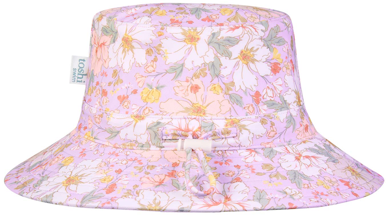 Toshi Swim Baby Sun Hat Classic Dahlia | Swimwear | Bon Bon Tresor