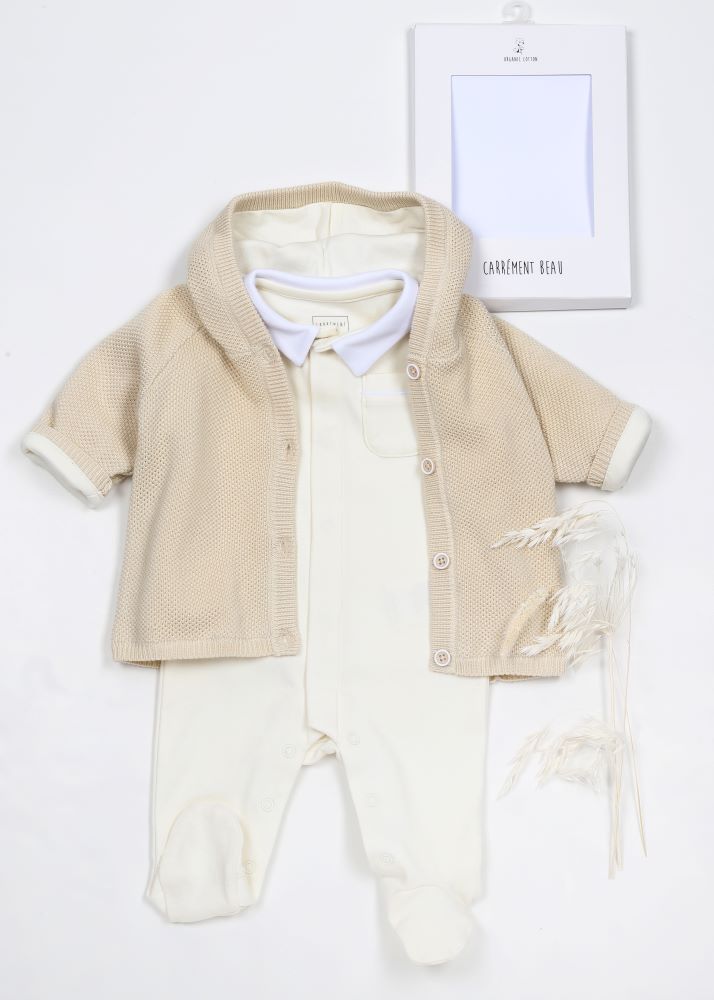 Carrement Beau Cotton Romper Soft Yellow | Rompers & Playsuits | Bon Bon Tresor