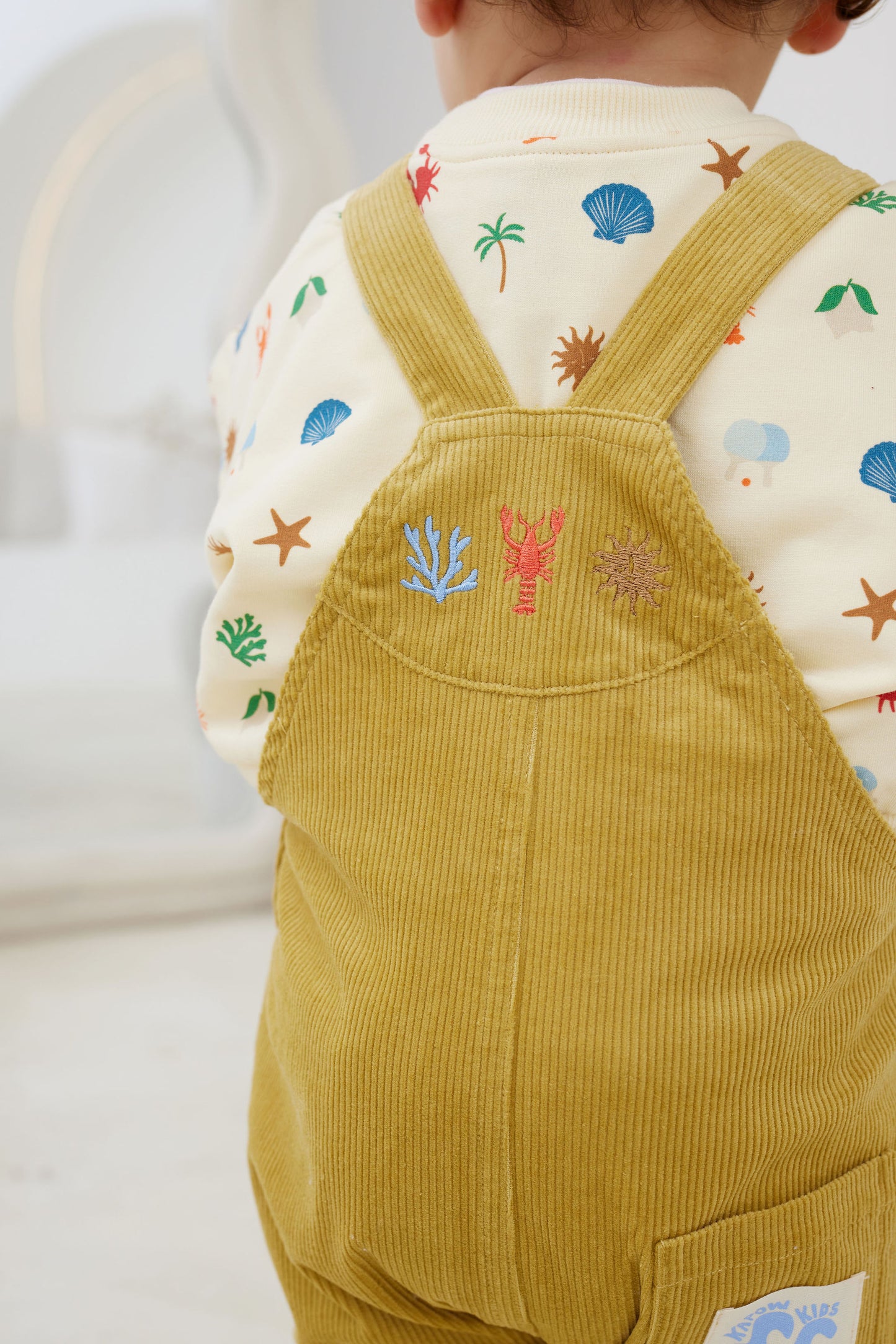 Kapow Kids Sunshine Corduroy Overalls | Rompers & Playsuits | Bon Bon Tresor