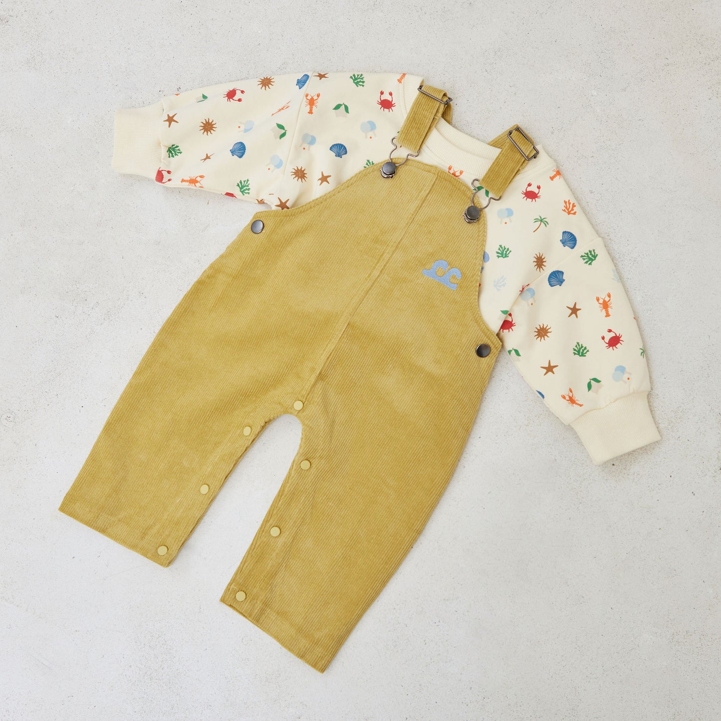 Kapow Kids Sunshine Corduroy Overalls | Rompers & Playsuits | Bon Bon Tresor