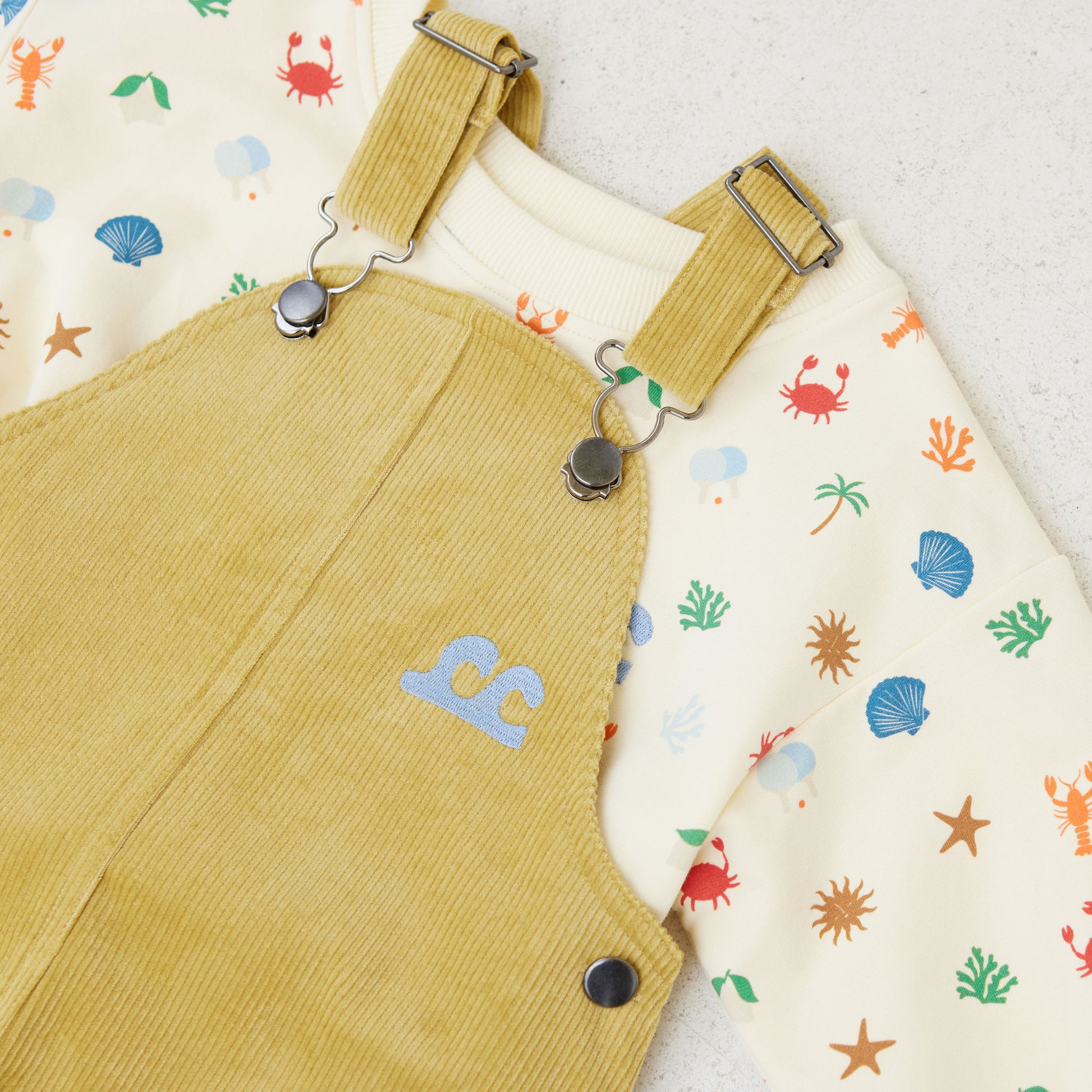 Kapow Kids Sunshine Corduroy Overalls | Rompers & Playsuits | Bon Bon Tresor
