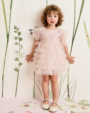 Tutu Du Monde Bebe Floral Lattice Tulle Dress | Party Dresses | Bon Bon Tresor