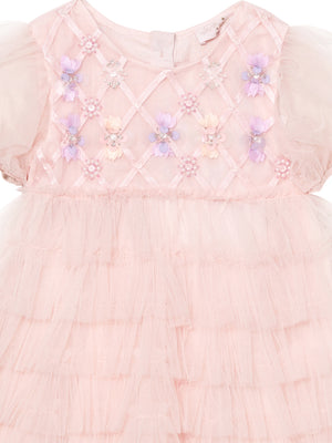 Tutu Du Monde Bebe Floral Lattice Tulle Dress | Party Dresses | Bon Bon Tresor