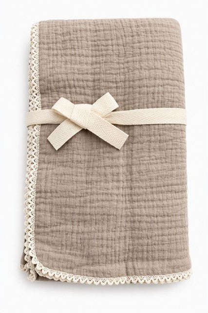 Bon Bon Tresor Baby Muslin Wrap - Taupe
