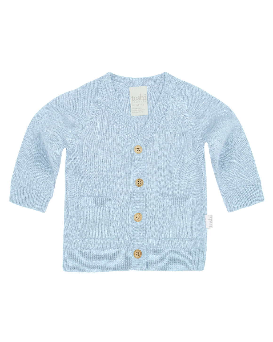 Toshi Organic Cardigan Remy Bluebird | Sweaters & Knitwear | Bon Bon Tresor