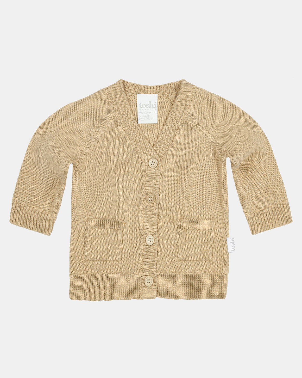 Toshi Organic Cardigan Remy Driftwood | Sweaters & Knitwear | Bon Bon Tresor