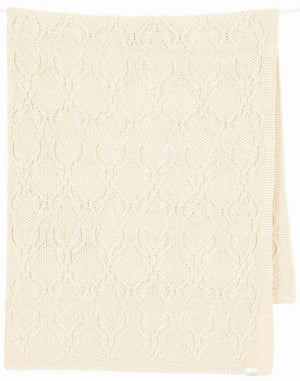 Toshi Organic Knit Blanket Bowie Feather | Blankets | Bon Bon Tresor