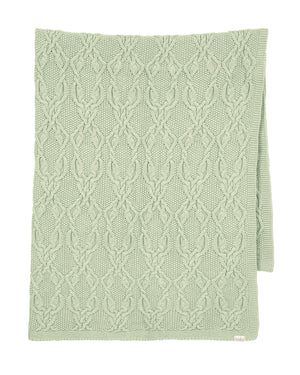 Toshi Organic Knit Blanket Bowie Matcha | Blankets | Bon Bon Tresor