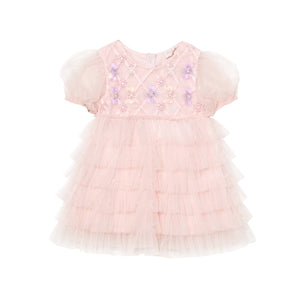Tutu Du Monde Bebe Floral Lattice Tulle Dress | Party Dresses | Bon Bon Tresor