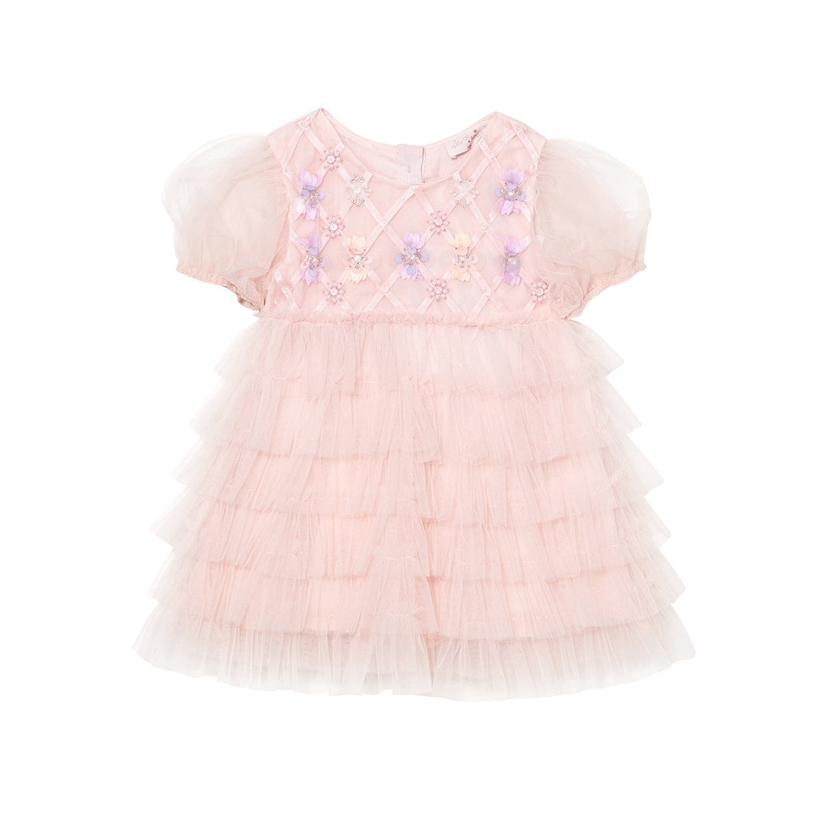 Tutu Du Monde Bebe Floral Lattice Tulle Dress | Party Dresses | Bon Bon Tresor