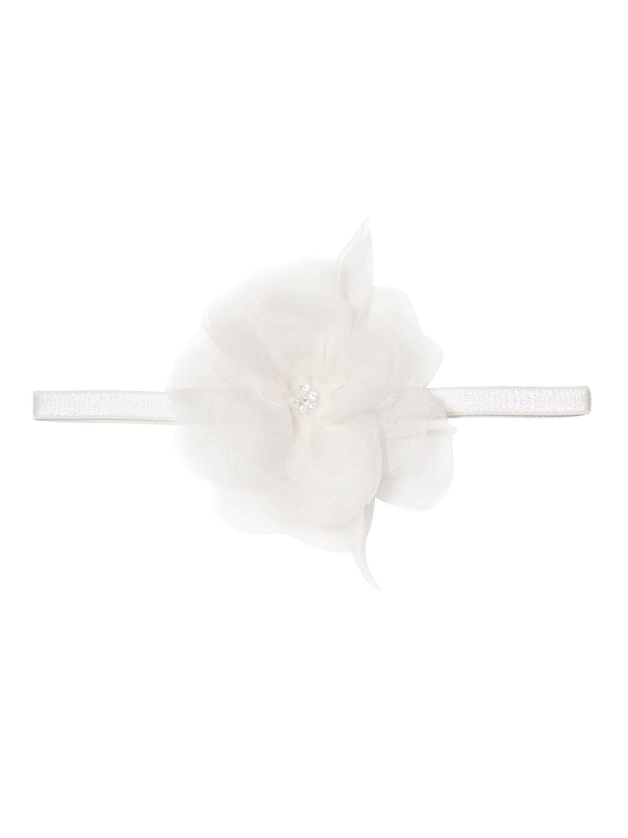 Tutu Du Monde Bebe Peony Headband Milk | Hair Accessories | Bon Bon Tresor