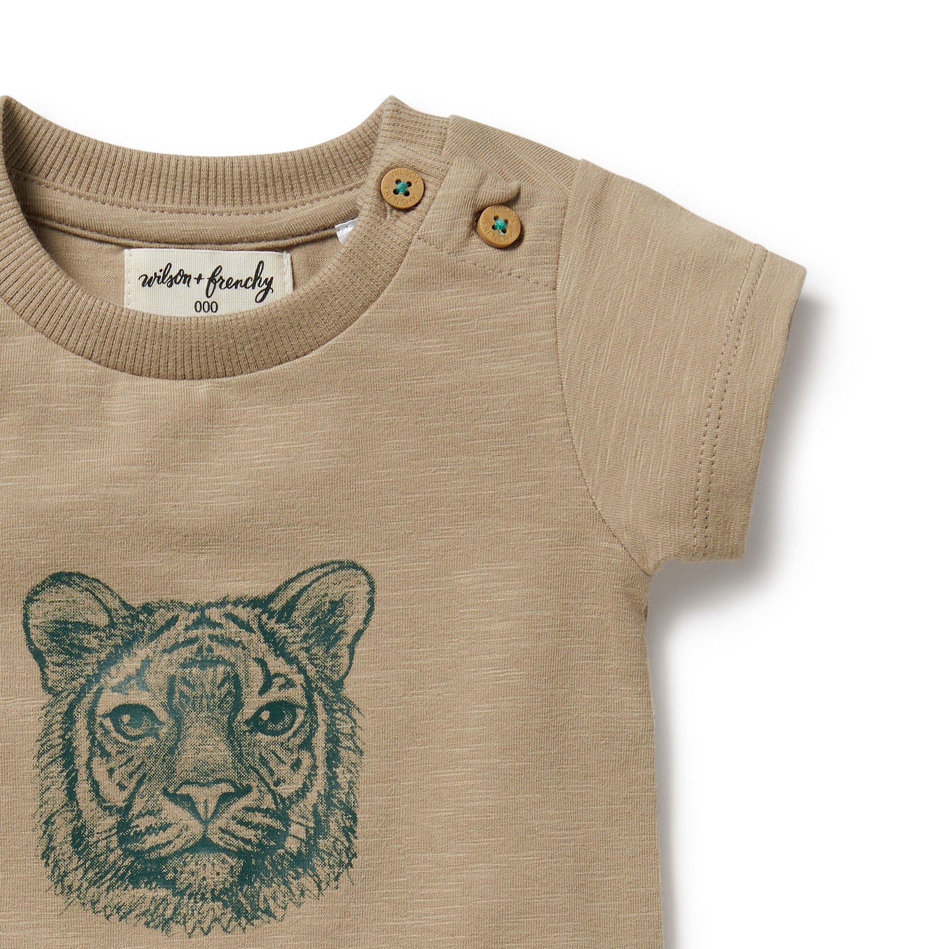 Wilson and Frenchy Organic Boyleg Growsuit Leo Lion | Rompers & Playsuits | Bon Bon Tresor