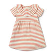 Wilson and Frenchy Organic Stripe Ruffle Dress Petit Rouge | Dresses & Skirts | Bon Bon Tresor
