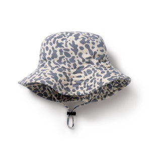 Wilson and Frenchy Organic Crinkle Sun Hat - Blue Coral | Sun hat | Bon Bon Tresor