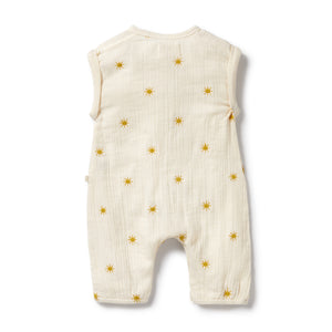 Wilson and Frenchy Organic Crinkle Growsuit - Ice Pops | Rompers & Playsuits | Bon Bon Tresor