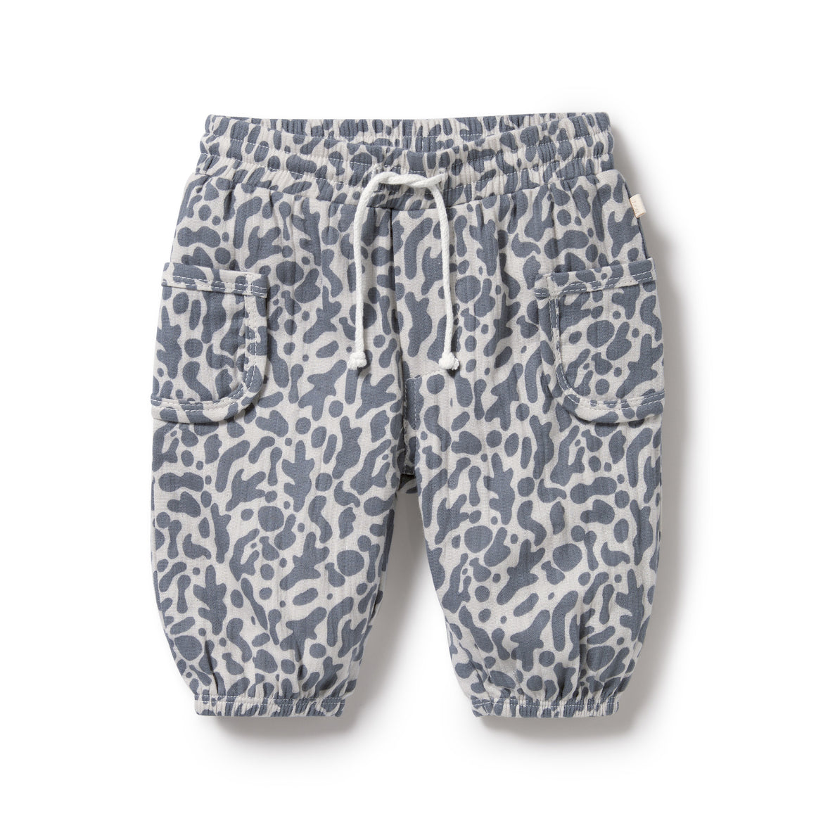 Wilson and Frenchy Organic Crinkle Pant Blue Coral | Pants & Shorts | Bon Bon Tresor