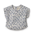 Wilson and Frenchy Organic Crinkle Tee Blue Coral | Tops | Bon Bon Tresor
