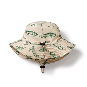 Wilson and Frenchy Swim Sun Hat - Little Croc | Swimwear | Bon Bon Tresor