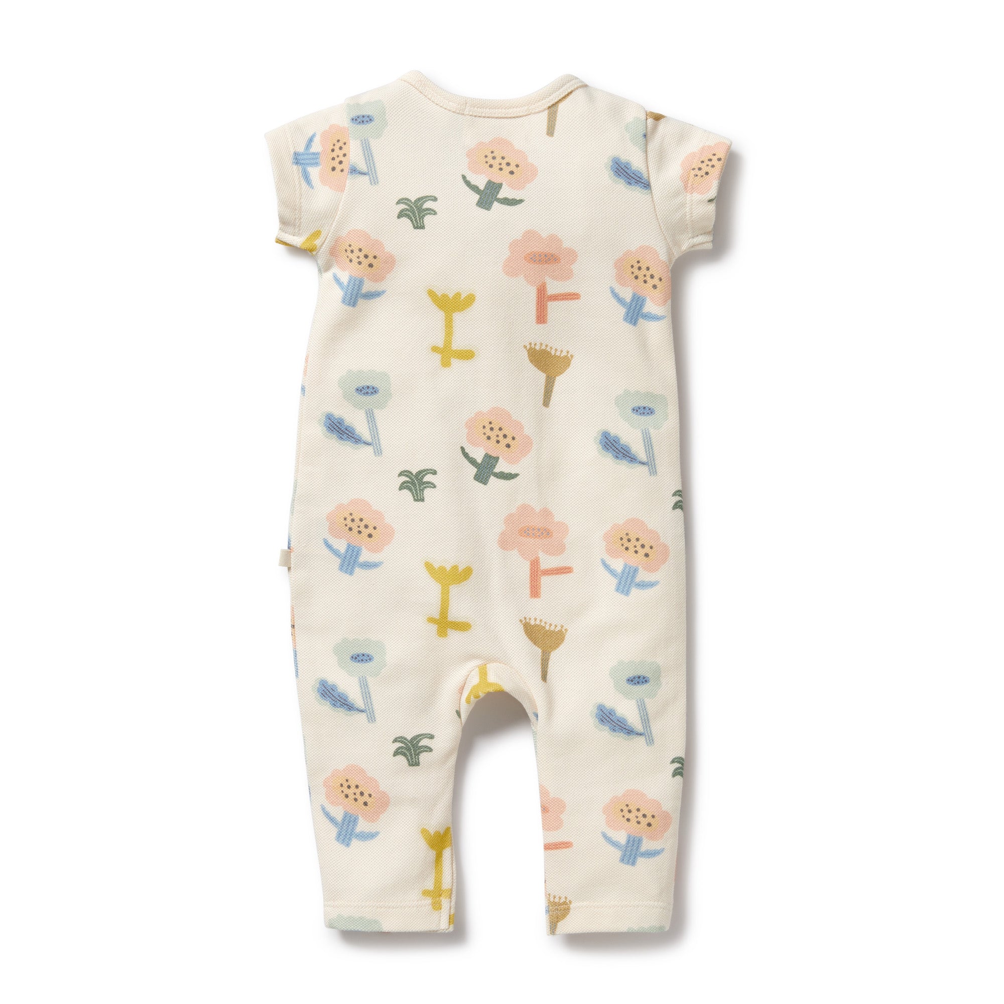 Wilson and Frenchy Organic Ruffle Zipsuit Cookie Cut