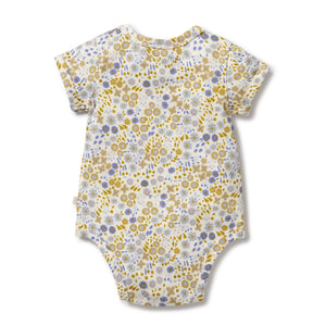 Wilson and Frenchy Organic Bodysuit Little Meadow | Rompers & Playsuits | Bon Bon Tresor