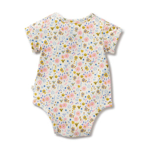 Wilson and Frenchy Organic Bodysuit Ava Floral | Rompers & Playsuits | Bon Bon Tresor