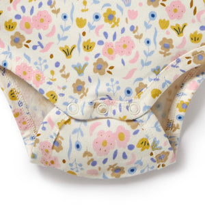 Wilson and Frenchy Organic Bodysuit Ava Floral | Rompers & Playsuits | Bon Bon Tresor