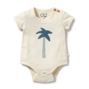 Wilson and Frenchy Organic Bodysuit Palm Days | Rompers & Playsuits | Bon Bon Tresor