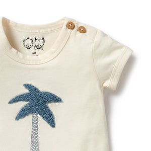 Wilson and Frenchy Organic Bodysuit Palm Days | Rompers & Playsuits | Bon Bon Tresor