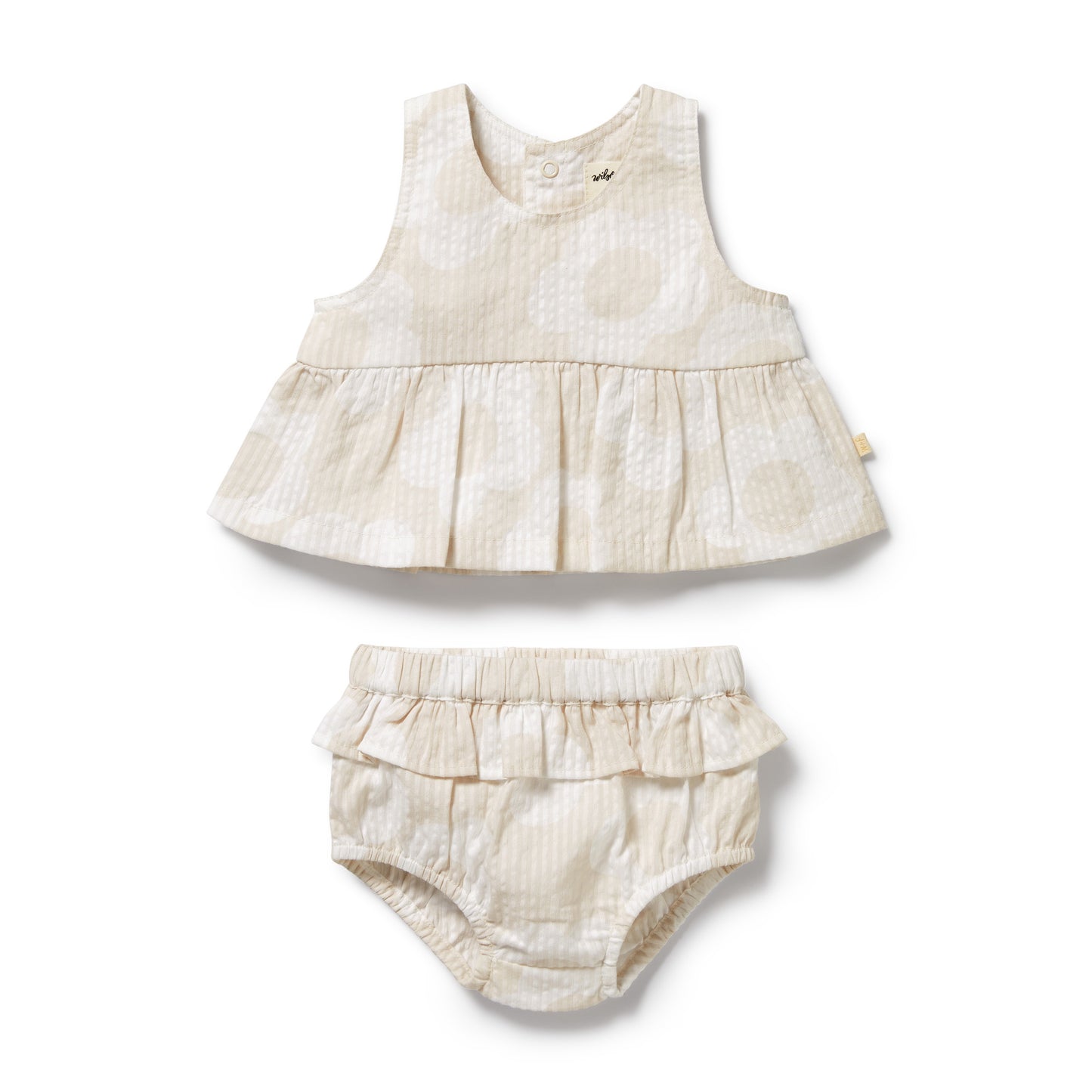 Wilson and Frenchy Daisy Bloom Organic Ruffle Set | Outfit Sets | Bon Bon Tresor