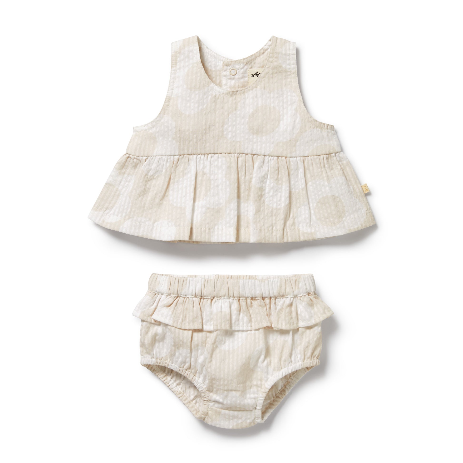 Wilson and Frenchy Daisy Bloom Organic Ruffle Set | Outfit Sets | Bon Bon Tresor