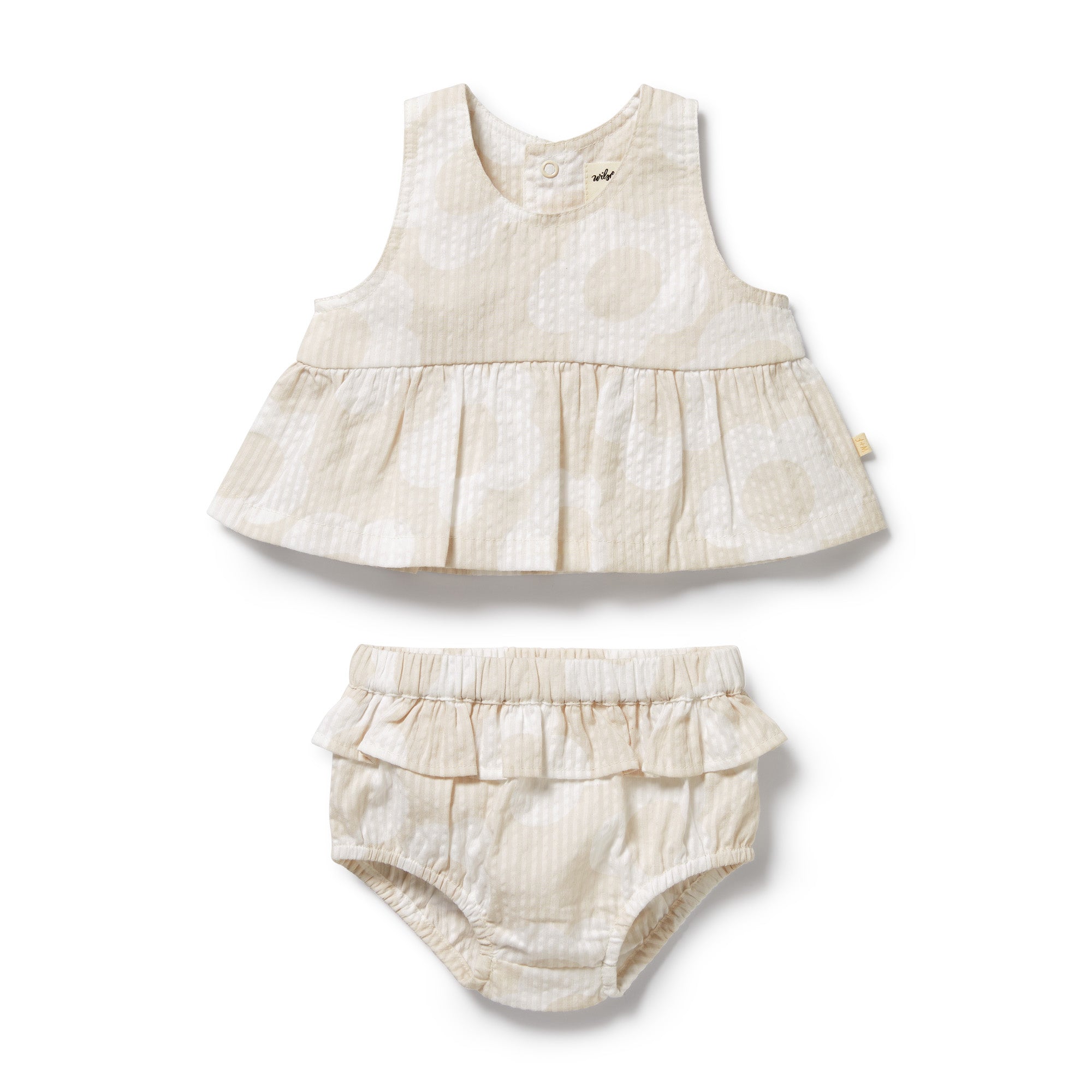 Wilson and Frenchy Daisy Bloom Organic Ruffle Set | Outfit Sets | Bon Bon Tresor