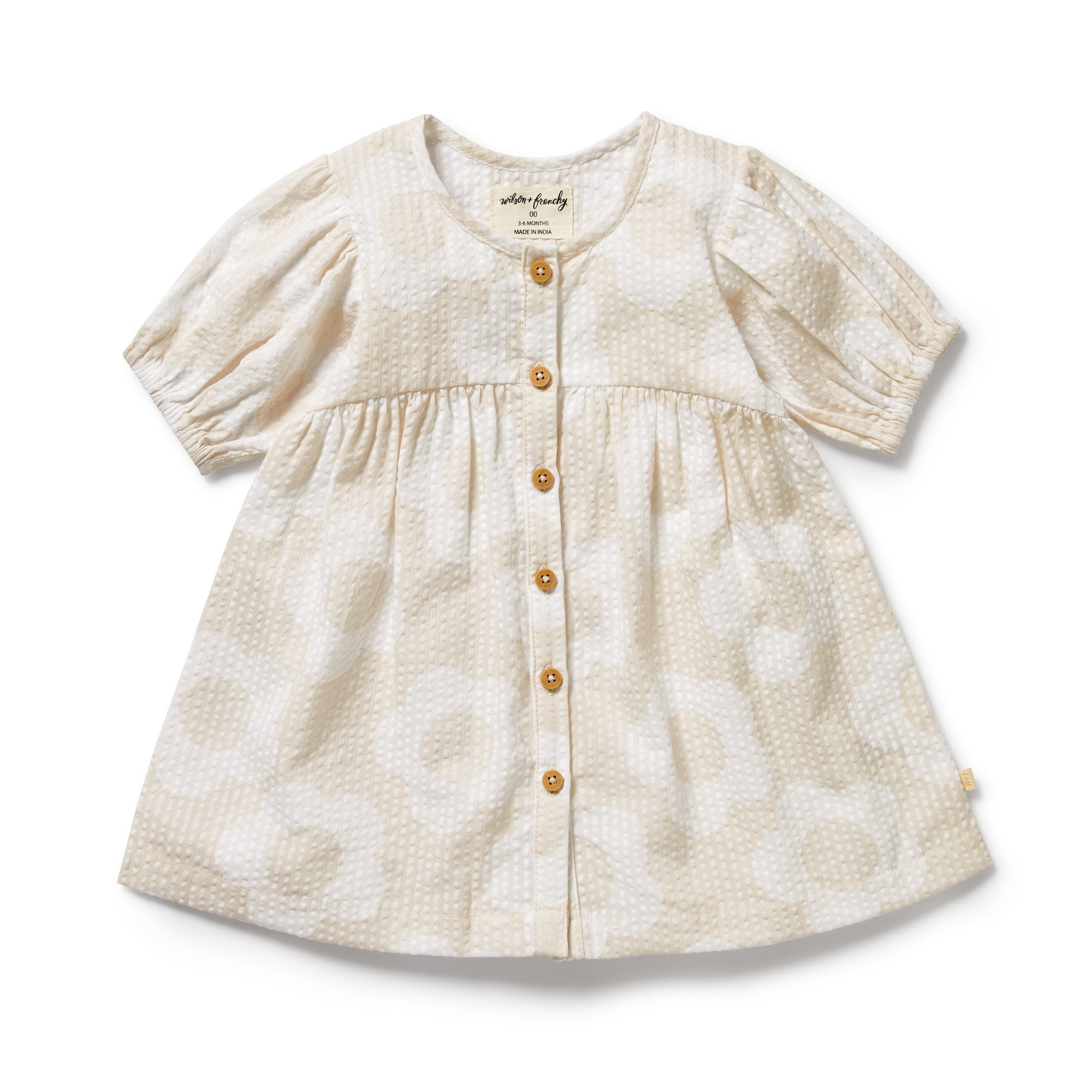 Wilson and Frenchy Daisy Bloom Organic Button Dress | Dresses & Skirts | Bon Bon Tresor