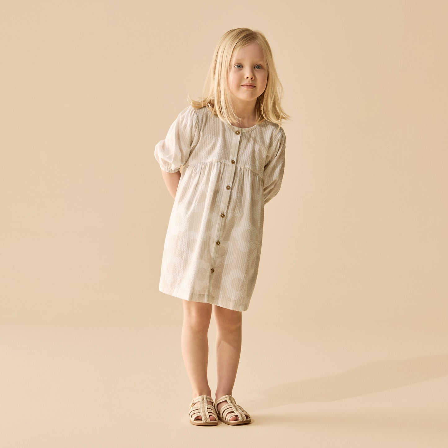 Wilson and Frenchy Daisy Bloom Organic Button Dress | Dresses & Skirts | Bon Bon Tresor