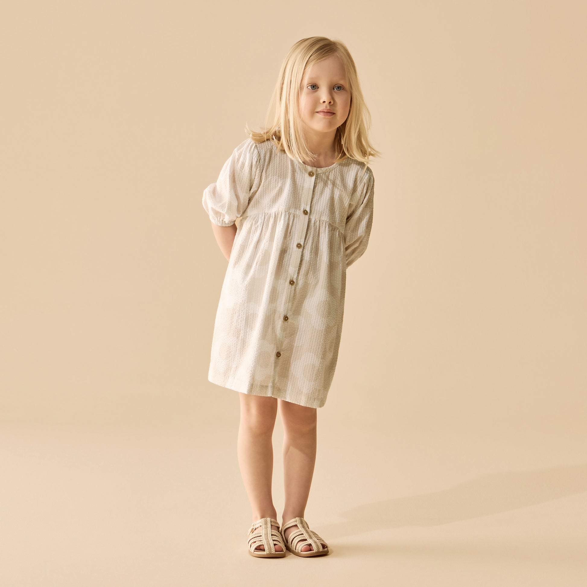 Wilson and Frenchy Daisy Bloom Organic Button Dress | Dresses & Skirts | Bon Bon Tresor