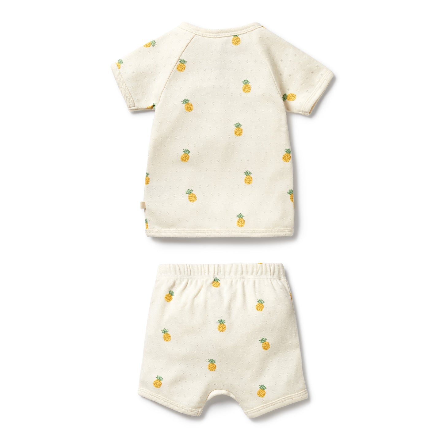 Wilson and Frenchy Piney Pals Organic Pointelle Kimono Set | Outfit Sets | Bon Bon Tresor
