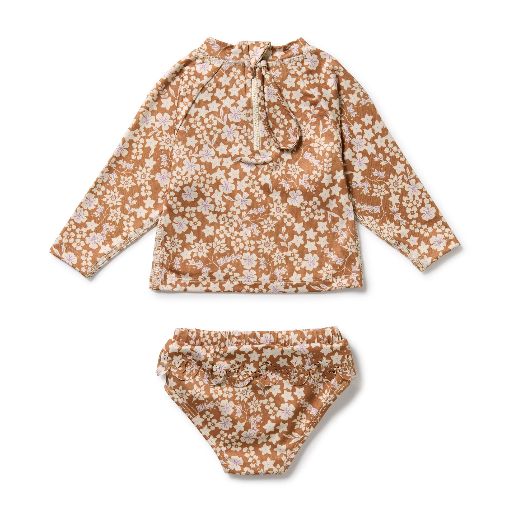 Wilson and Frenchy Hazel Floral Cutwork Rashie Swim Set | Swimwear | Bon Bon Tresor