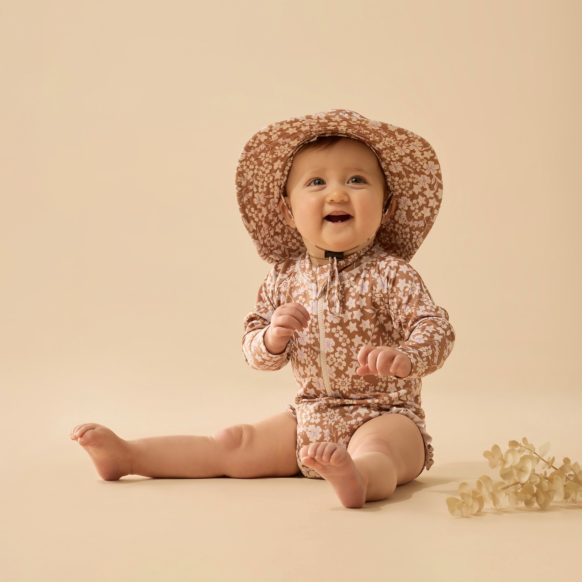 Wilson and Frenchy Hazel Floral Long Sleeved Swimsuit