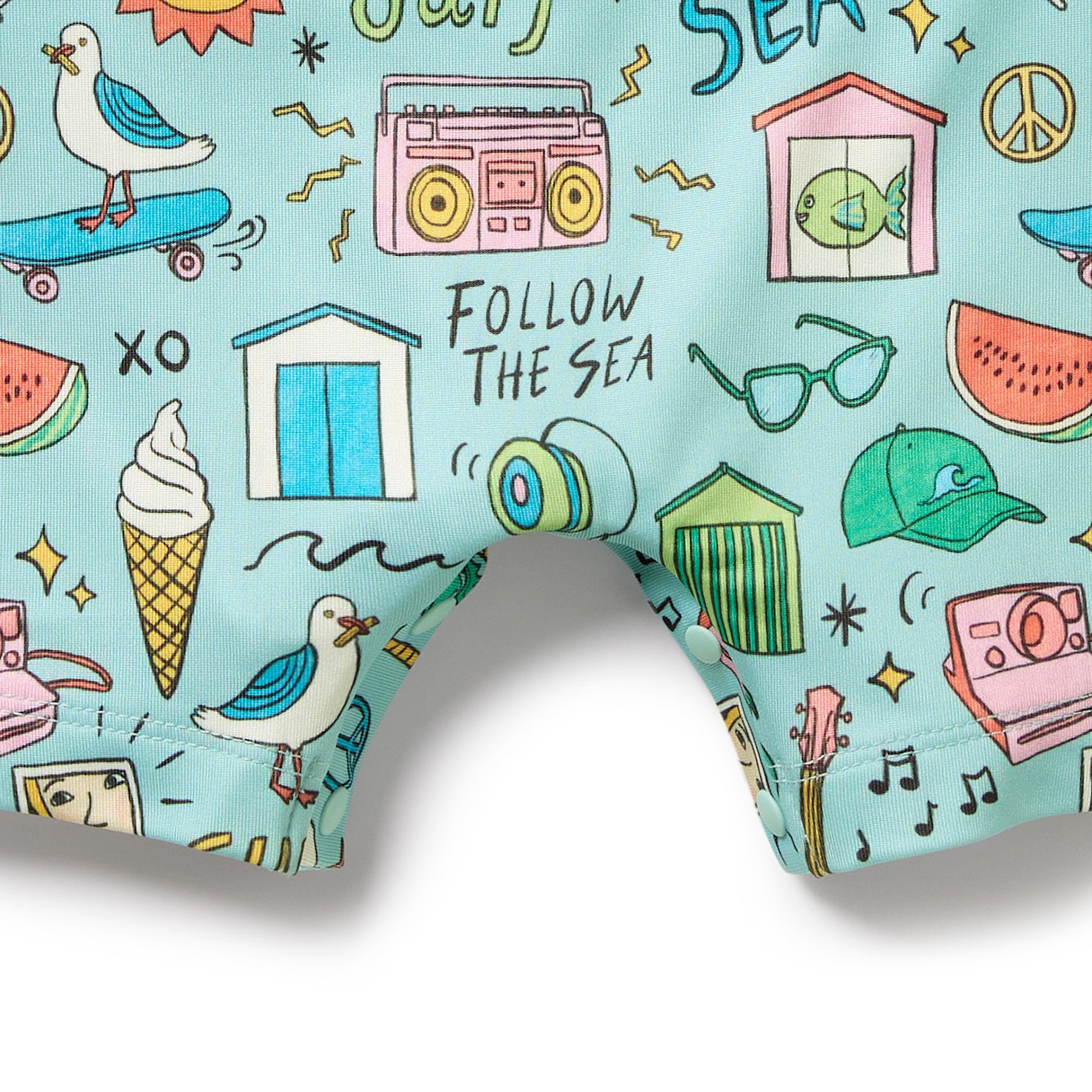 Wilson and Frenchy Boys Sun Surf & Sea One Piece Boyleg Swimsuit | Swimwear | Bon Bon Tresor
