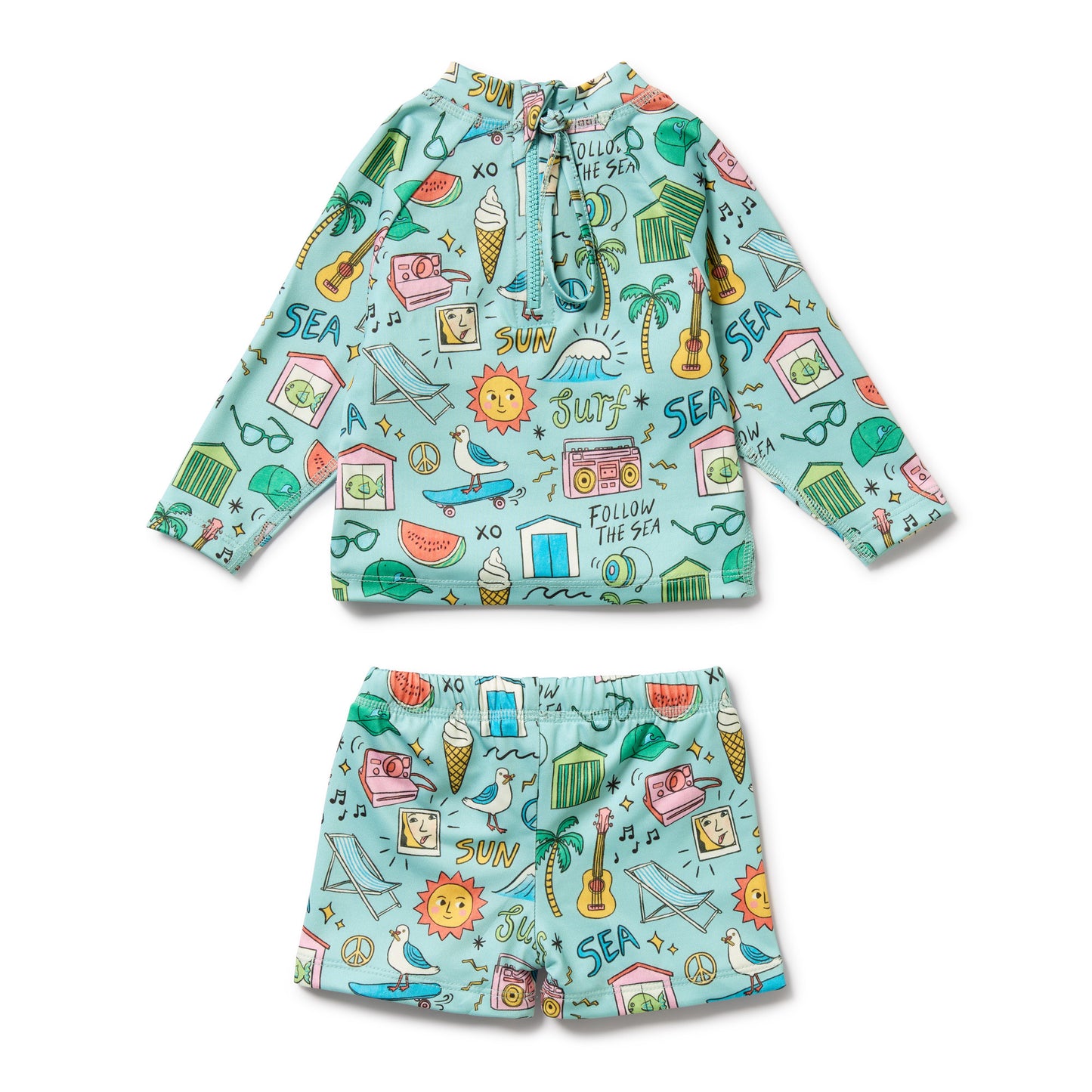 Wilson and Frenchy Sun Surf & Sea Rashie Swim Set | Swimwear | Bon Bon Tresor