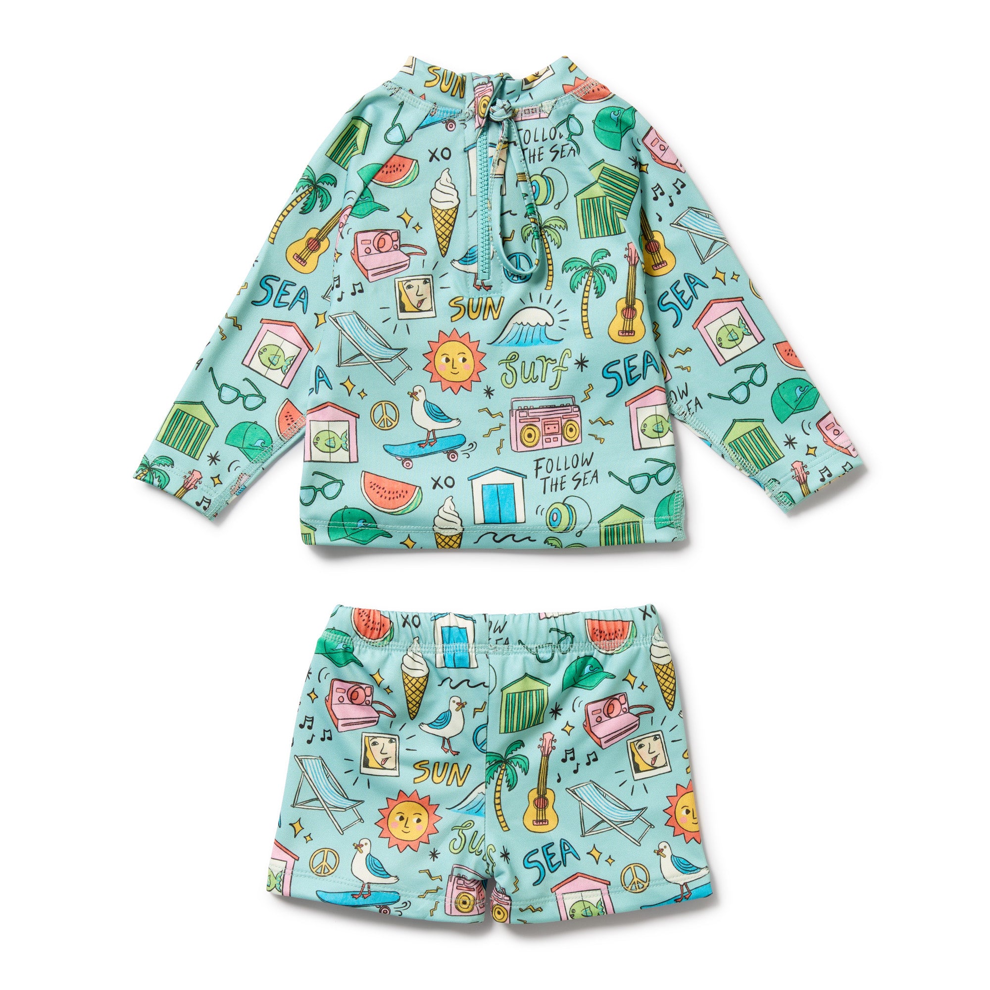 Wilson and Frenchy Sun Surf & Sea Rashie Swim Set