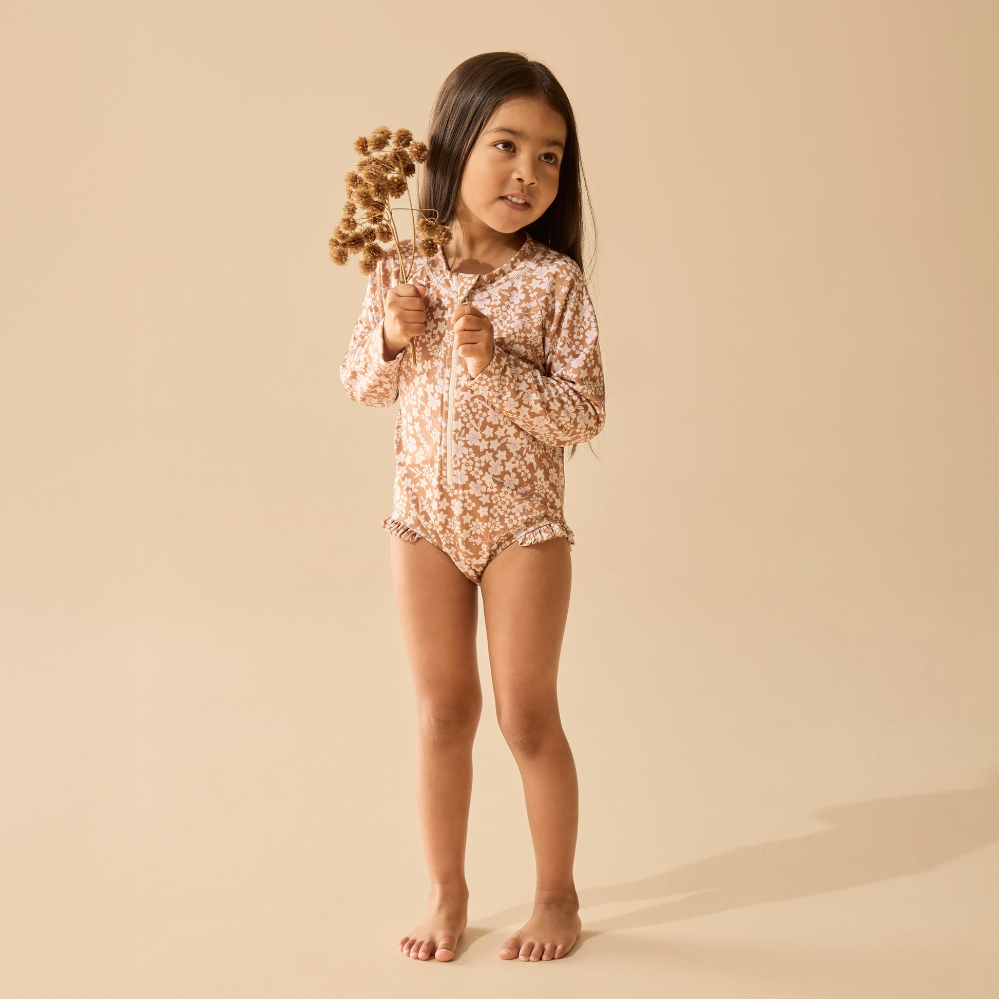 Wilson and Frenchy Hazel Floral Long Sleeved Swimsuit | Swimwear | Bon Bon Tresor