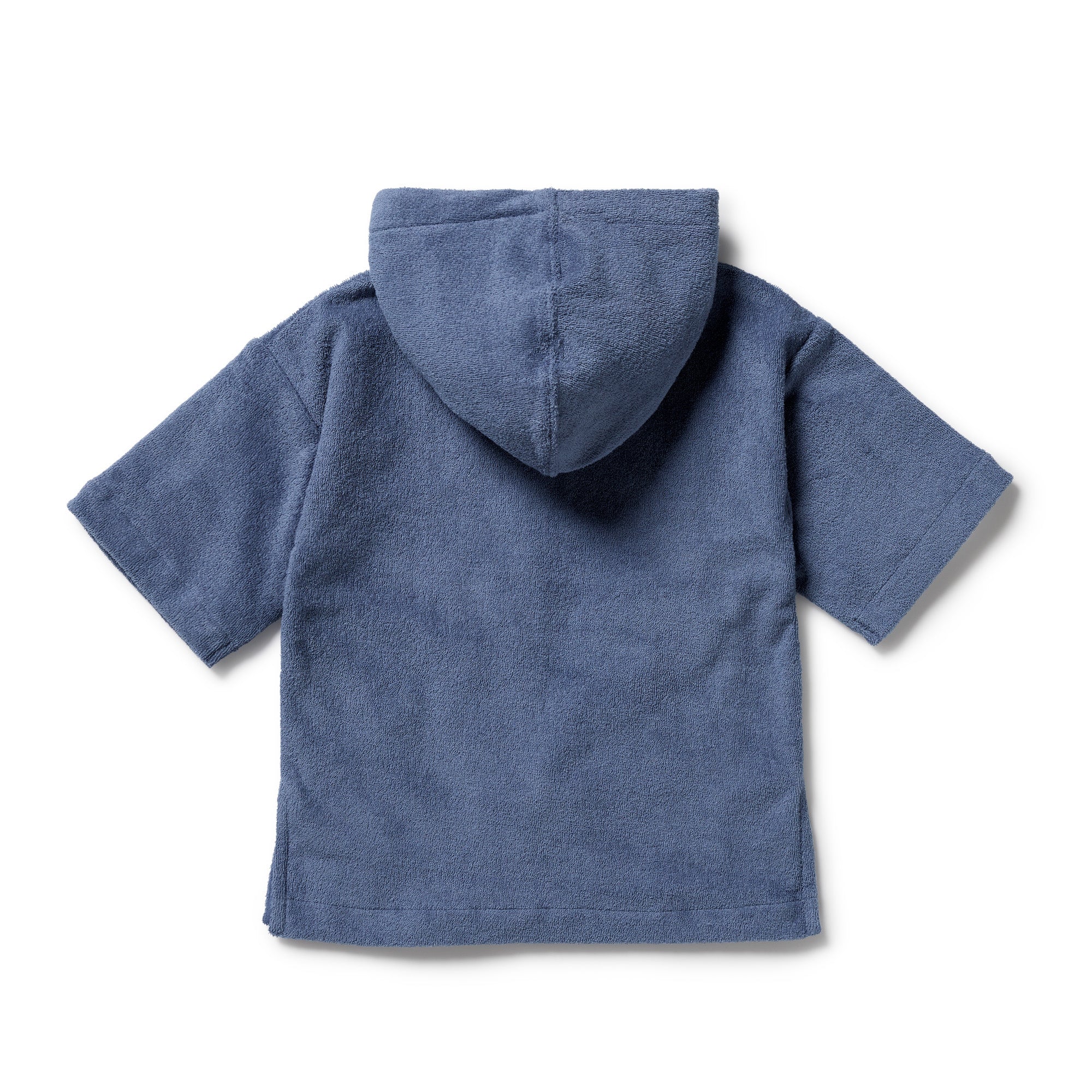 Wilson and Frenchy Deep Blue Organic Terry Hooded Towel