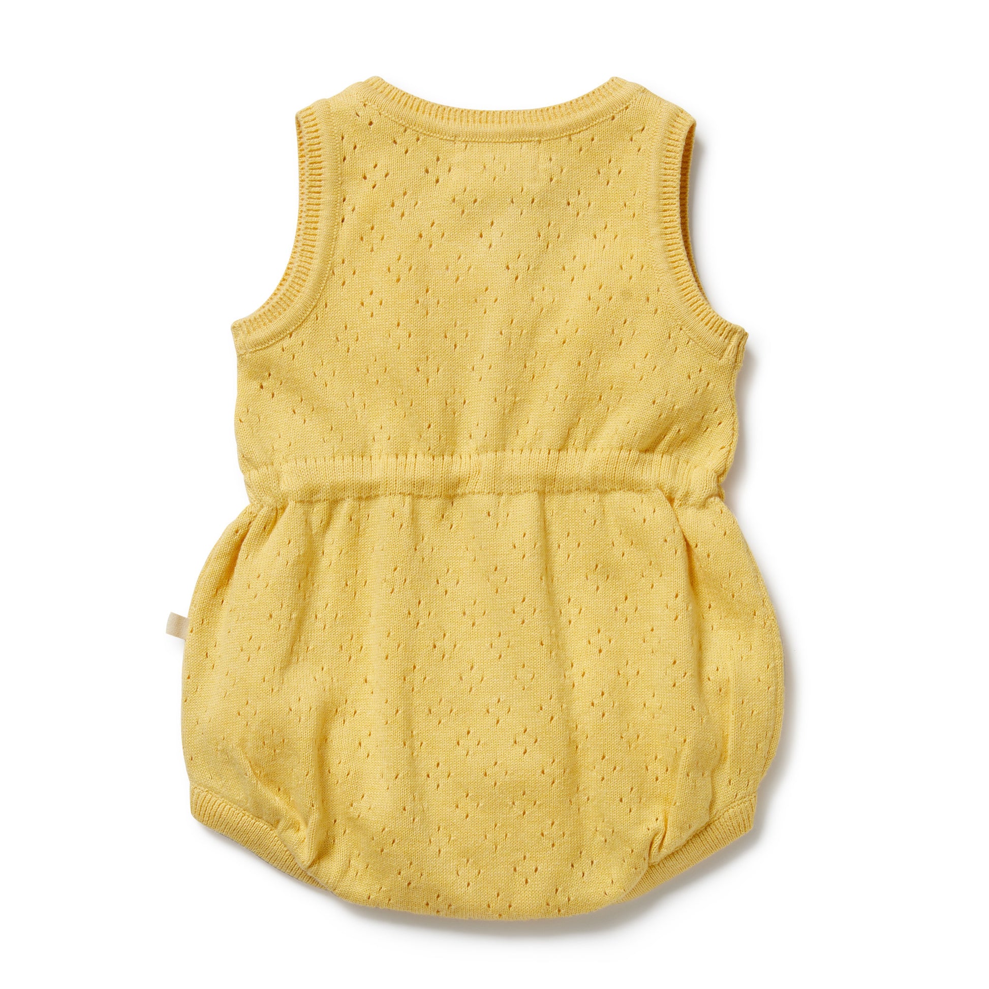 Wilson and Frenchy Sunny Sorbet Organic Knitted Tie Bodysuit | Rompers & Playsuits | Bon Bon Tresor