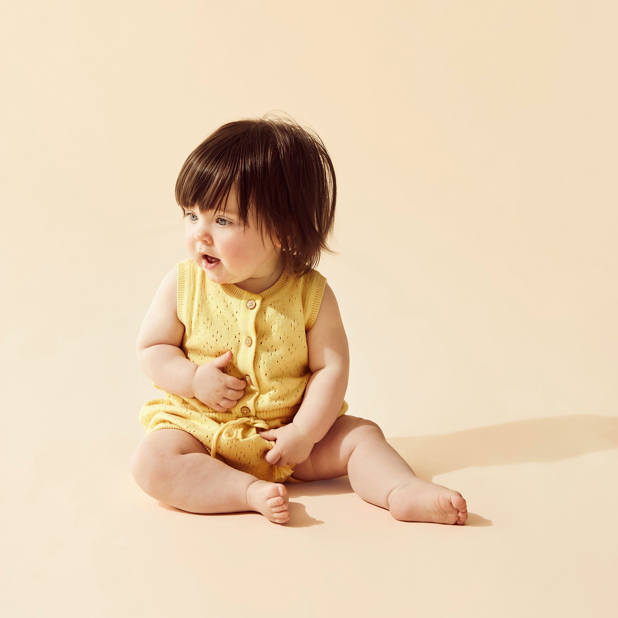 Wilson and Frenchy Sunny Sorbet Organic Knitted Tie Bodysuit